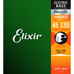 CORZI CHITARA BASS ELECTRIC ELIXIR 14782 NANOWEB - 5 CORZI